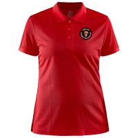 Polo rood Dames - HVC Hemrik