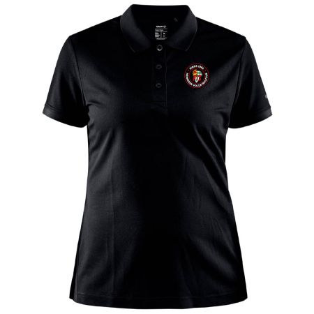 Polo zwart Dames - HVC Hemrik