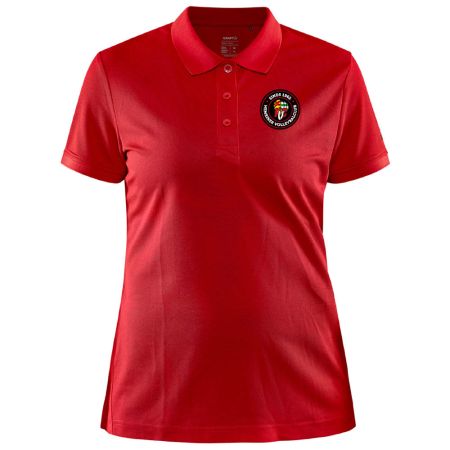Polo rood Dames - HVC Hemrik